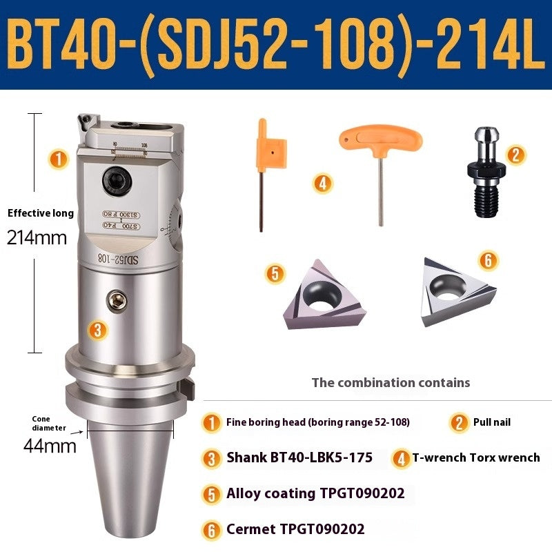 1071-SDJ Fine Boring Tools Fine Boring Heads Adjustable BT40 Fine Boring Tools Set Machining Center Small Bore Fine Boring Tools Shandong Denso Pricision Tools Co.,Ltd.